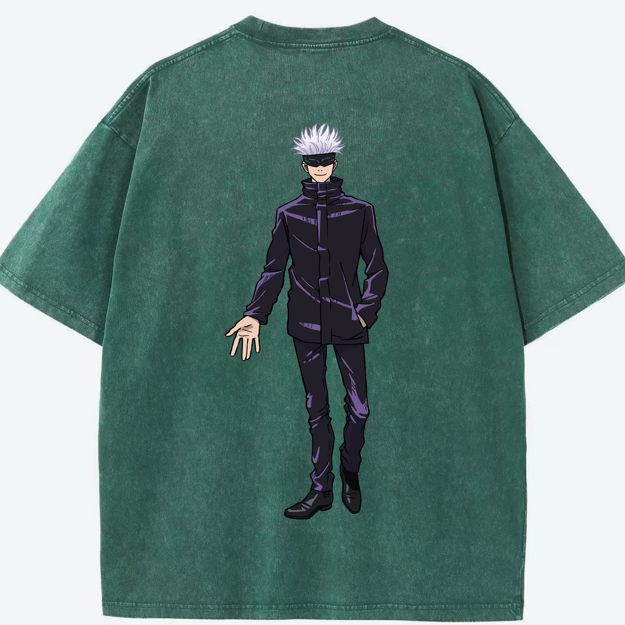（画像用） 呪術廻戦 Jujutsu Kaisen 綿100% ヴィンテージ風 半袖Tシャツ（背面プリント）